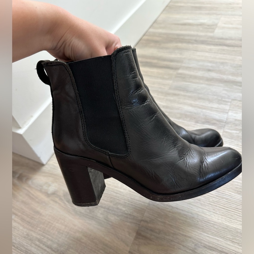 Topshop Black Booties